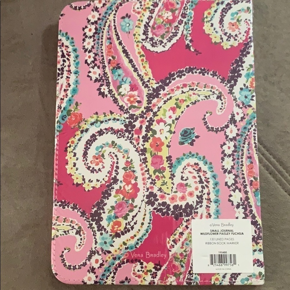 Vera Bradley wildflower Paisley journal/notebook - Picture 3 of 3